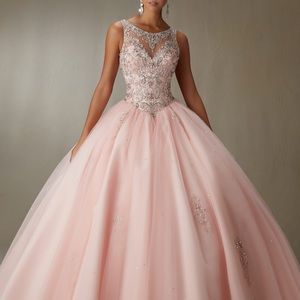 Vizcaya quinceañera sweet 16 gown blush prom dress